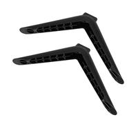 Pieds de Support pour Téléviseur à Écran Plat, Noir | Plastique, Espacement des Trous 14mm, Accès Facile aux Ports et Voyants, Surfaces Bois ou Verre