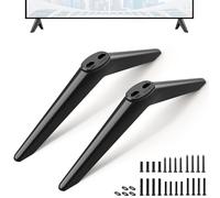 Pieds de support TV de rechange pour Hitachi JVC Sanyo Haier, veuillez mesurer la distance des trous TV, uniquement compatible avec les trous TV, distance centrale de 1 cm à 2,8 cm, avec vis, noir