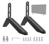 Pieds de Support TV Universels, Support TV pour Téléviseurs de 32 à 75 Pouces, Base Stable avec Réglage de L'inclinaison Étiquette
