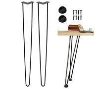Pieds De Table | 2X Pieds De Table en Fer | Support de Base Renforcé pour Banc, Commode, Canapé et Armoire Style Moderne
