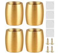 Pieds de table, 4 pieds de commode - Pieds de meubles antidérapants pour lit, table de chevet, armoire, bureau, chaise, canapé