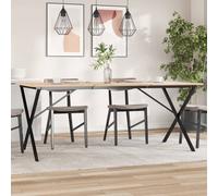 Pieds de Table à Manger Cadre en X Table d'Appoint Meuble Intérieur Acier vidaXL