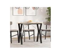 vidaXL Pieds de Table à Manger Cadre en Y, Pieds de Table d'Appoint, Pieds de Table d'Extrémité Salon Maison Intérieur, 357933 Marron G