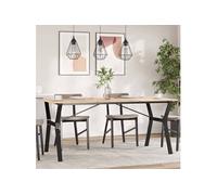 vidaXL Pieds de table à manger cadre en Y 160x80x73 cm fonte, pied de table, pied de table d’extrémité,, pied de table d’appoint, pied de fer
