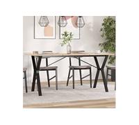 vidaXL Pieds de table à manger cadre en Y 140x60x73 cm fonte