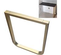 Pieds De Table à Manger, Pieds De Bureau De Table à Thé 28 Pouces, Pieds De Table De Bar en Acier, Pieds De Support De Table, Accessoires De Meubles Rectangulaires Or Modern, 1pcs, 40x72cm(16x28inch)