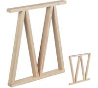 Astigarraga - Pieds de table Kit Line Bok Modèle 2 - Pin massif, 64x5,8x75 cm - Prêt à peindre