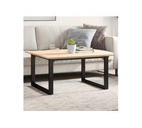 vidaXL Pieds de table basse Cadre en O 70x60x43 cm fonte Marron G