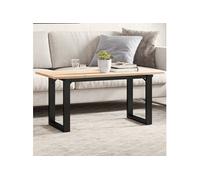 vidaXL Pieds de table basse Cadre en O Acier 70x30x43 cm Or 357874