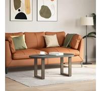 Pieds de table basse en forme de U en acier, 28 x 42-43 cm, 2 | Acier revêtu par poudre, niveleurs réglables, trous pré-percés, vis fournies, design géométrique