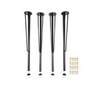 Pieds de table bureau en épingle à cheveux en métal 71 cm 3 tiges 4PCS