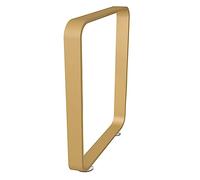Pieds de table carrés rustiques en fer - 72,5 cm - Pieds de meubles en métal pour salle à manger, bureau et bar à petit-déjeuner - Capacité de charge de 150 kg (blanc 45 x 72,5 cm)