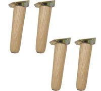 Pieds de Table Coniques en Bois Massif, Pieds de Remplacement inclinables pour Meubles, Pieds Ronds en chêne pour Table Basse, canapé, Meuble TV, Armoire, Pouf, Causeuse, Commode, Chaise, AC