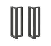Pieds de table console forme de T 2 pcs 25x28x(72 73) cm acier