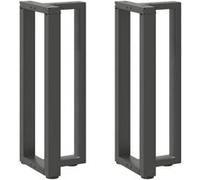 vidaXL Pieds de table console en T 2 pièces 25x28x(72-73) cm acier