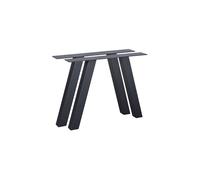 Pieds de table de jardin forme A métal noir Tablo