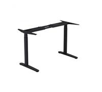 Pieds de table élévatrice électrique elliptique | Double moteur réglable en hauteur sur 3 niveaux | pour bureau ou maison (noir)
