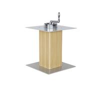 Pieds de Table en Alliage D'aluminium pour Camping-cars Adaptés Aux Véhicules Utilitaires/camping-cars/remorques Pied de Meuble Équipés D'une Manivelle Pliable pour Le Réglage Manuel de La Hauteur