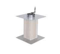 Pieds de Table en Alliage D'aluminium pour Camping-cars Adaptés Aux Véhicules Utilitaires/camping-cars/remorques Pied de Meuble Équipés D'une Manivelle Pliable pour Le Réglage Manuel de La Hauteur