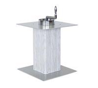 Pieds de Table en Alliage D'aluminium pour Camping-cars Adaptés Aux Véhicules Utilitaires/camping-cars/remorques Pied de Meuble Équipés D'une Manivelle Pliable pour Le Réglage Manuel de La Hauteur