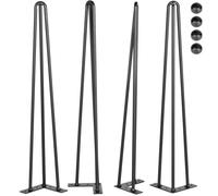 Pieds de table en épingle à cheveux - VEVOR - Lot de 4 - 50,8 cm - Capacité de charge 100 kg