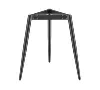 Pieds de Table en métal, Base Triangulaire, Hauteur 45 x 55 cm, Robustes, pour Tables d'appoint, Tables Basses, guéridons (Couleur : Noir, Dimensions : 45 x 55 cm)