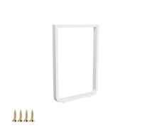 Pieds de table en métal blanc de 30 cm - 1 pied de support pour table basse, table à manger, bureau, bar de petit-déjeuner, robustes et durables avec vis pour une installation facile