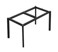 Pieds de table en métal, cadre de bureau moderne, avec ventouses, pieds de table à manger industriels robustes, base de bureau pour marbre, verre, plateau en bois, pieds de meubles noirs pour la mais