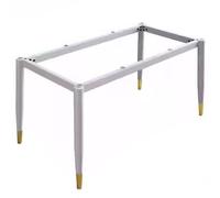 Pieds de table en métal, kit de pieds de meubles en acier robuste, cadre de table durable pour table basse et table à manger, avec ventouse et vis, 45 cm x 45 cm x 72 cm