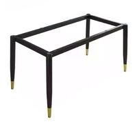 Pieds de table en métal, kit de pieds de meubles en acier robuste, cadre de table durable pour table basse et table à manger, avec ventouse et vis, 45 cm x 45 cm x 72 cm