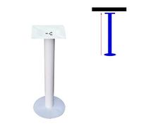 Pieds de Table en Métal,Pieds de Bar de Cuisine,Jambe d'Accessoire de Meuble Bricolage,Pied de Table À Manger,Pieds de Table de Bureau Lourds,Hauteur 40-120cm,Capacité 200Kg,1pcs(white100cm/39.4in)