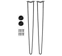 Pieds De Table en Métal | Pieds De Bureau 2X | Support de Base Renforcé pour Banc, Commode, Canapé et Armoire Style Moderne