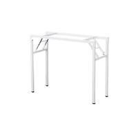 Pieds de Table en métal Pliables de 29 Pouces, Pieds de Bureau de Salle à Manger de Banc de Support de Bar de Petit-déjeuner, épaisseur de 1 cm(White 98 * 50 * 73cm-Single-Layer)