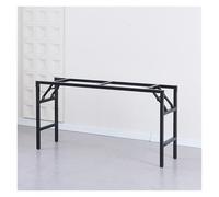 Pieds de Table en métal Pliables de 29 Pouces, Pieds de Bureau de Salle à Manger de Banc de Support de Barre de Petit déjeuner(Black 145 * 38 * 73cm-Single-Layer)
