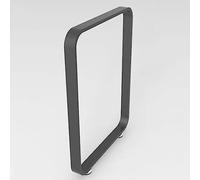 Pieds de table en métal robuste en forme de tube carré en fer rustique, capacité de charge de 150 kg, hauteur de 72,5 cm, parfaits pour la salle à manger, le petit déjeuner, le bar, le bricolage, les