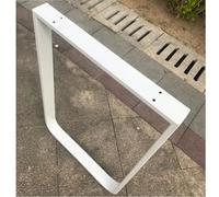 Pieds de table en métal robuste - Pieds de meubles industriels en acier rustique pour table basse/salle à manger, bar et banc de petit-déjeuner - Vis incluses (blanc, 55 cm x 72,5 cm)