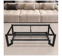 Pieds de Table Métalliques à Double Couche Capacité de Charge 300 Kg Pieds de Meuble Équipés de Ventouses Et de Patins Antirayures Barre Transversale Renforcée Imperméable Et Résistante à L'usure