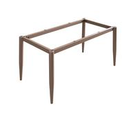 Pieds de table modernes en métal avec ventouses et vis Finition marron 147 cm x 56 cm x 72 cm Support durable pour meubles de cuisine