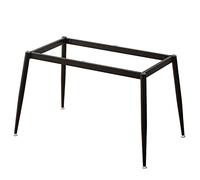 Pieds de table modernes et robustes en métal pour projets de bricolage, chemins de meubles stables pour écriture, tables basses, salons et tables de bar, hauteur 73 cm, finition noire (70 x 50 cm)
