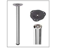 Pieds de Table, Pied de la Table Acier Finition Acier Inox 710mm, 4er Set
