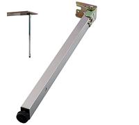 Pieds de table pliables réglables en acier inoxydable - Support de barre de 80 cm pour bureaux carrés et barres de petit déjeuner - Solution de meubles peu encombrante pour la maison et le bureau
