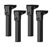 Pieds de table pliables - Supports de meubles de 15 cm - Ferrures métalliques - Structure robuste avec design pliable robuste - Mise à niveau pratique du bureau pour la maison, le bureau et l'atelier