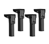 Pieds de table pliables - Supports de meubles de 15 cm, fixations en métal, structure robuste avec design pliable stable | Mise à niveau pratique pour bureau à domicile et stations de travail