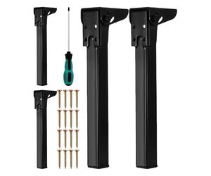 Pieds de Table pliants - 4 pièces de Meubles de Bonne qualité, Protection de Sol en Caoutchouc | Pieds pour Table d'ordinateur Portable, Armoire, canapé, Commode, lit, Placard, Chaise