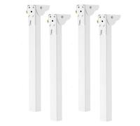 Pieds de Table Pliants En Fer À 90°, Charnières Autobloquantes, Pieds Dert de Meubles En Métal, Pieds de Meubles Pliables, Pieds de Table Basse En Métal/White/60Cm(23.6In)