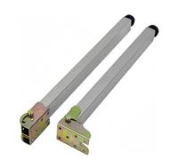 Pieds de Table pliants réglables en Acier Inoxydable, Hauteur 12-59 cm, Pieds de Meuble avec Embouts de Protection pour Bureaux, Bars et Applications Push-Pull (21" = 53 cm)