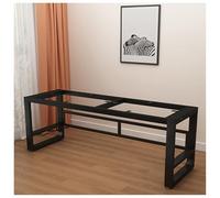 Pieds de table rectangulaires réglables en métal Capacité de 200 kg en acier renforcé Plusieurs points de connexion Hauteur 72,4 cm Parfait pour les bureaux d'étude et les meubles de bureau