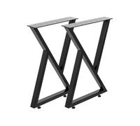 Pieds de Table Réglable Hauteur 28pouce Pieds de Table Acier 2 Pièces