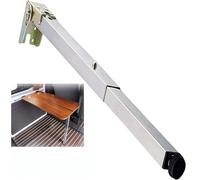 Pieds de table réglables en acier inoxydable - 30 cm - 150 cm - Pour meubles, barre télescopique - Idéal pour la modification de voiture et les comptoirs de bar (91,9 cm, argenté)