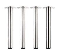 Pieds de table réglables en acier pour armoires de cuisine et barres de petit déjeuner - 80 cm de haut de gamme pour plan de travail noir pour une stabilité et un style améliorés